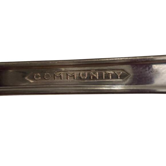 Oneida Community White Orchid Vintage 1953 2 Serving Spoons 2 Dinner Forks - Picture 4 of 4